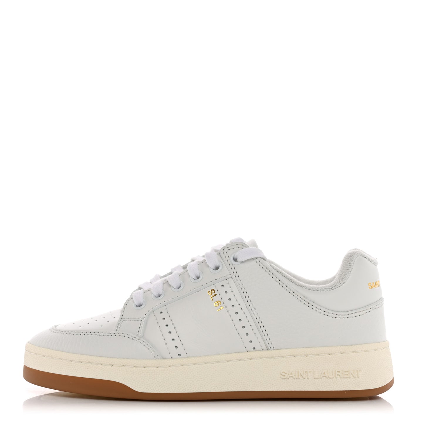 Calfskin SL/61 Low Top Sneakers 37 White