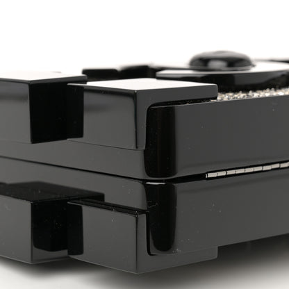 Chanel Plexiglass Crystal Lego Clutch Black 10 of 12