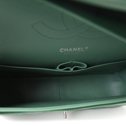 Chanel Lambskin Quilted Jumbo Double Flap Green 5 of 10