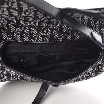 Christian Dior Monogram Saddle Bag Black 5 of 7