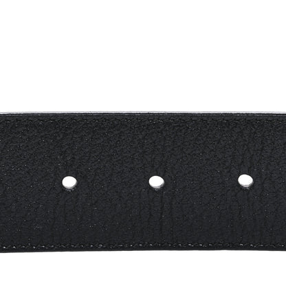 Gucci Textured Calfskin Double G 40mm Belt 80 32 Black 3 of 5