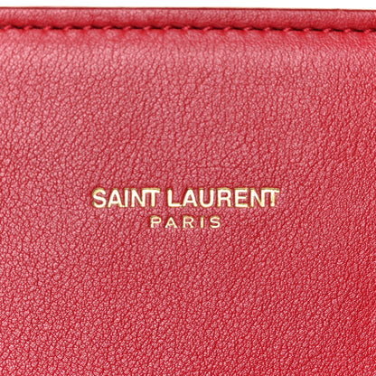 Saint Laurent Calfskin Small Sac De Jour Lipstick Red 25 of 25