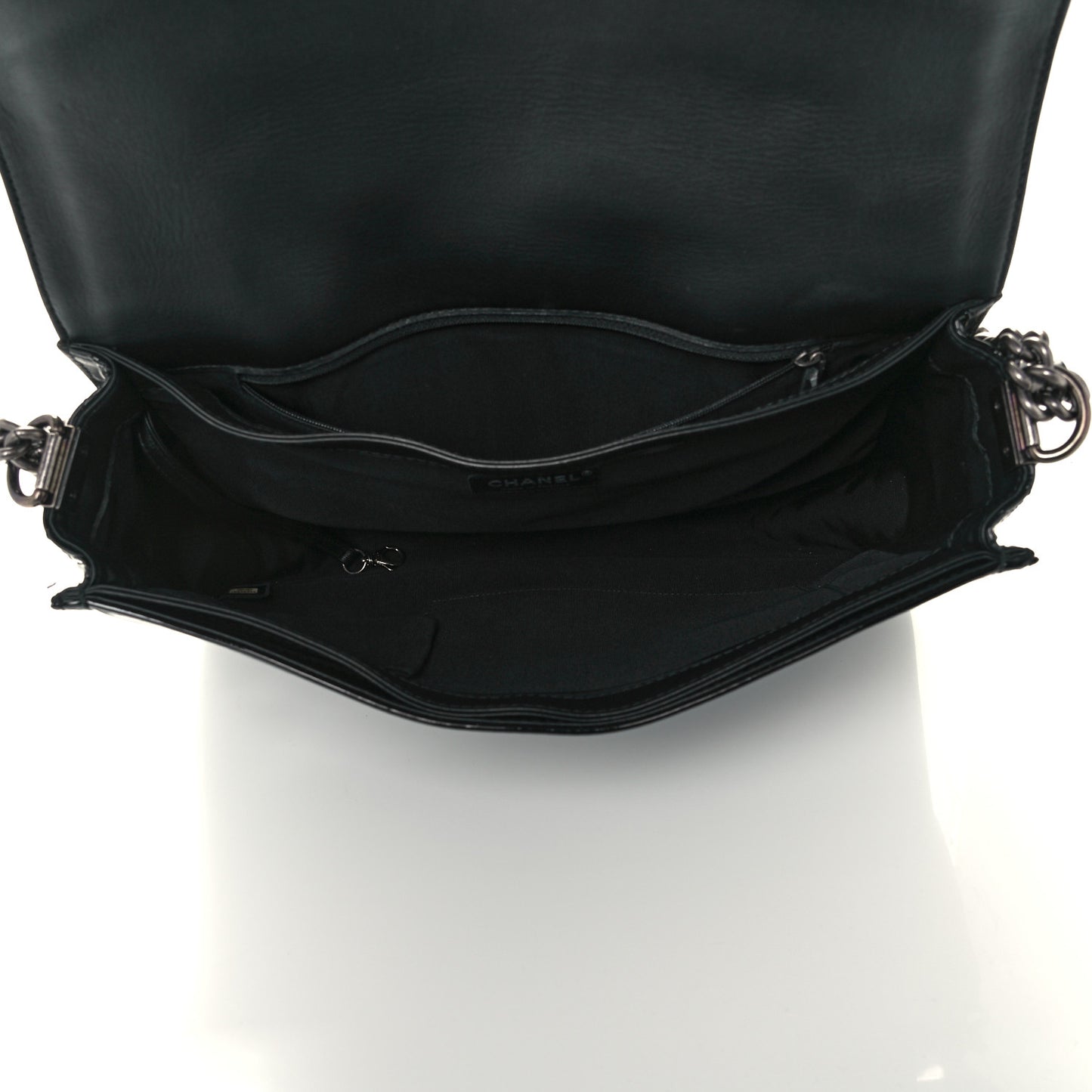 Patent Large Boy Reverso Flap Black