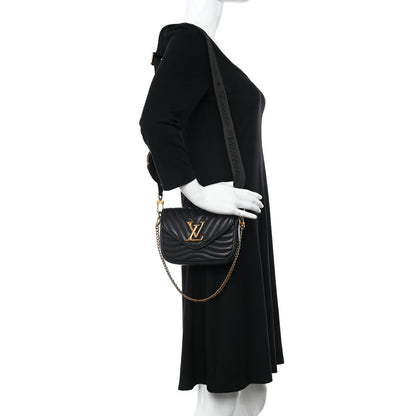 Louis Vuitton Calfskin New Wave Multi Pochette Black 2 of 14