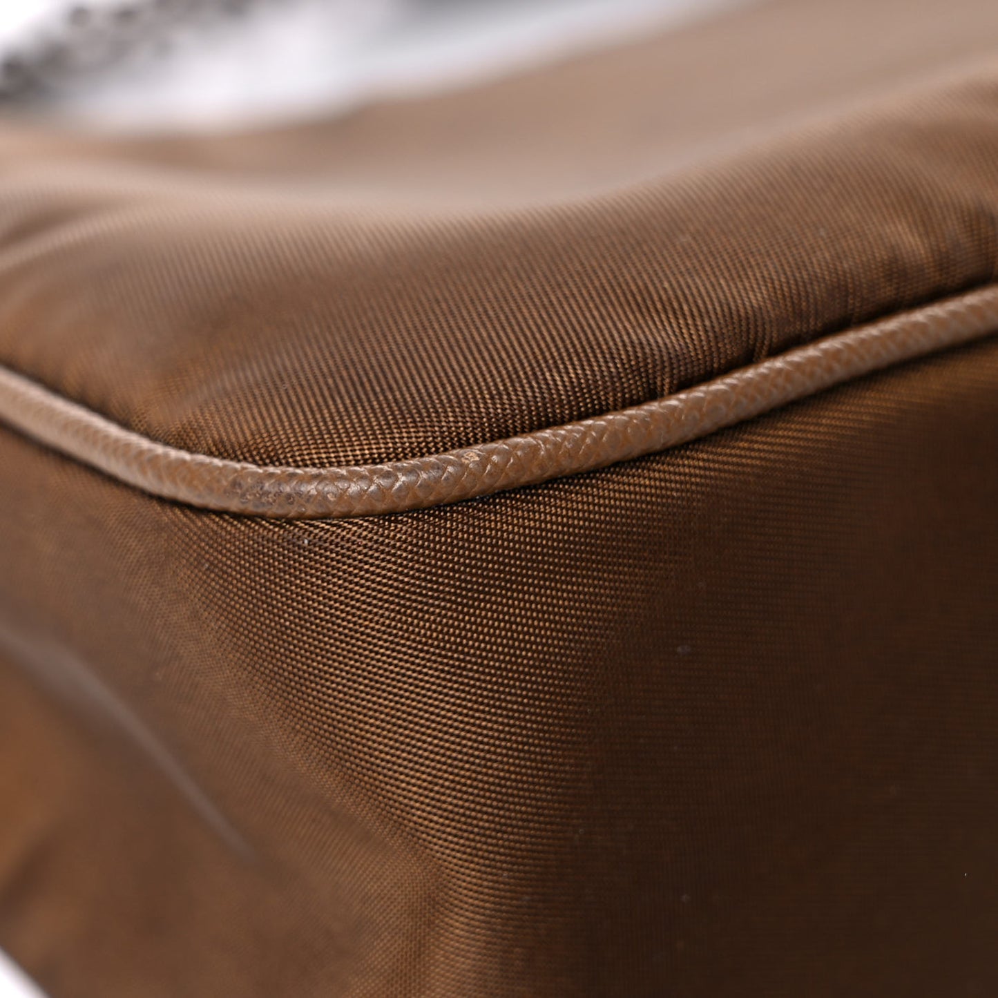 Tessuto Nylon Saffiano Re-Edition 2005 Shoulder Bag Cacao