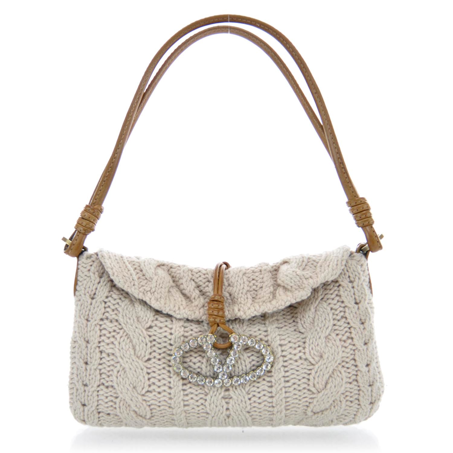 Valentino Garavani Wool Knit Catch Satchel 1 of 11