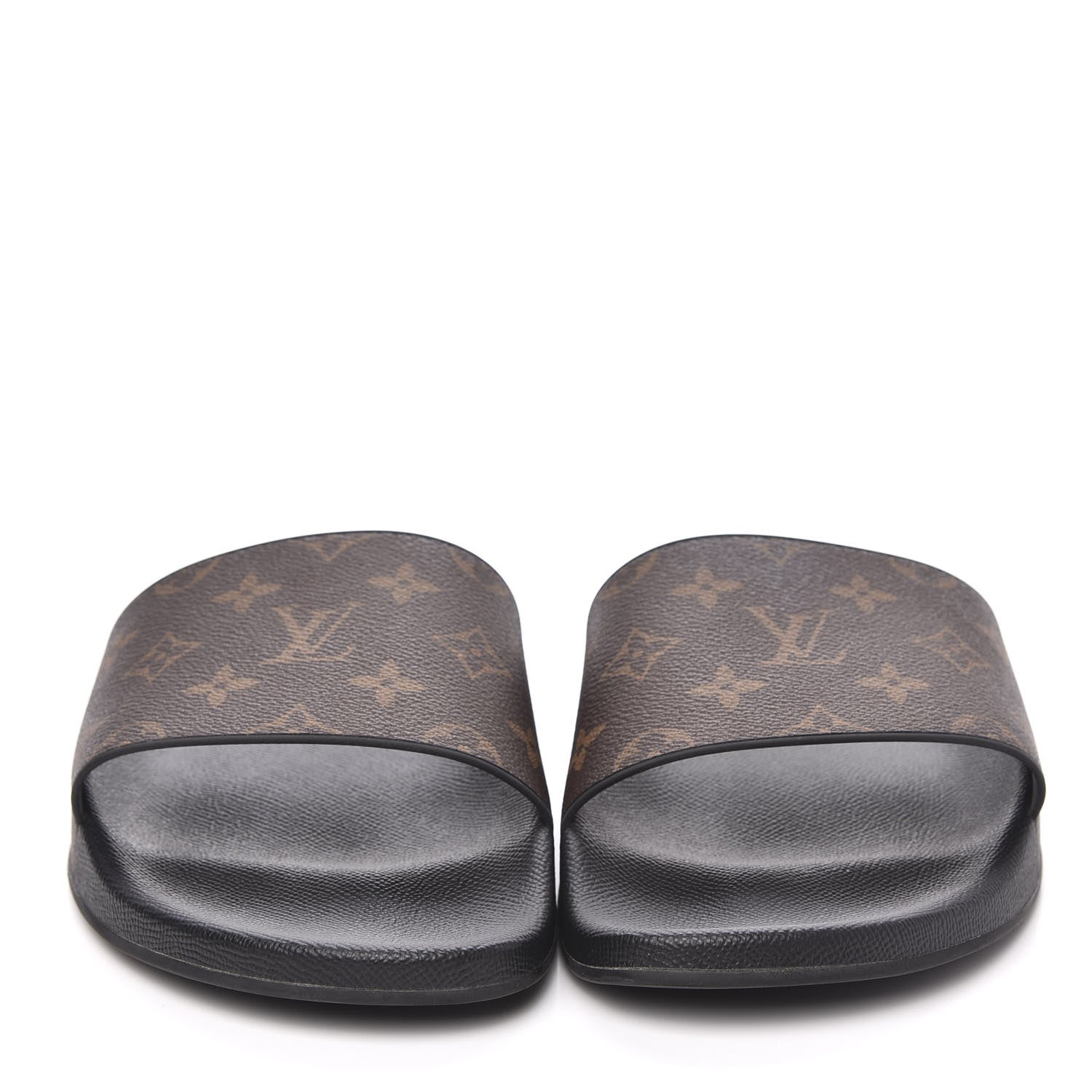 Louis Vuitton Rubber Monogram Mens Waterfront Mules 11 Macassar 2 of 10