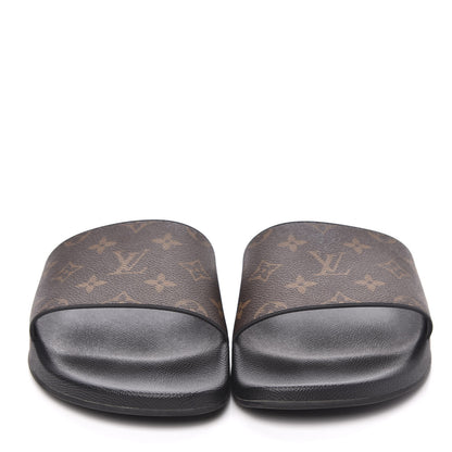 Louis Vuitton Rubber Monogram Mens Waterfront Mules 11 Macassar 2 of 10