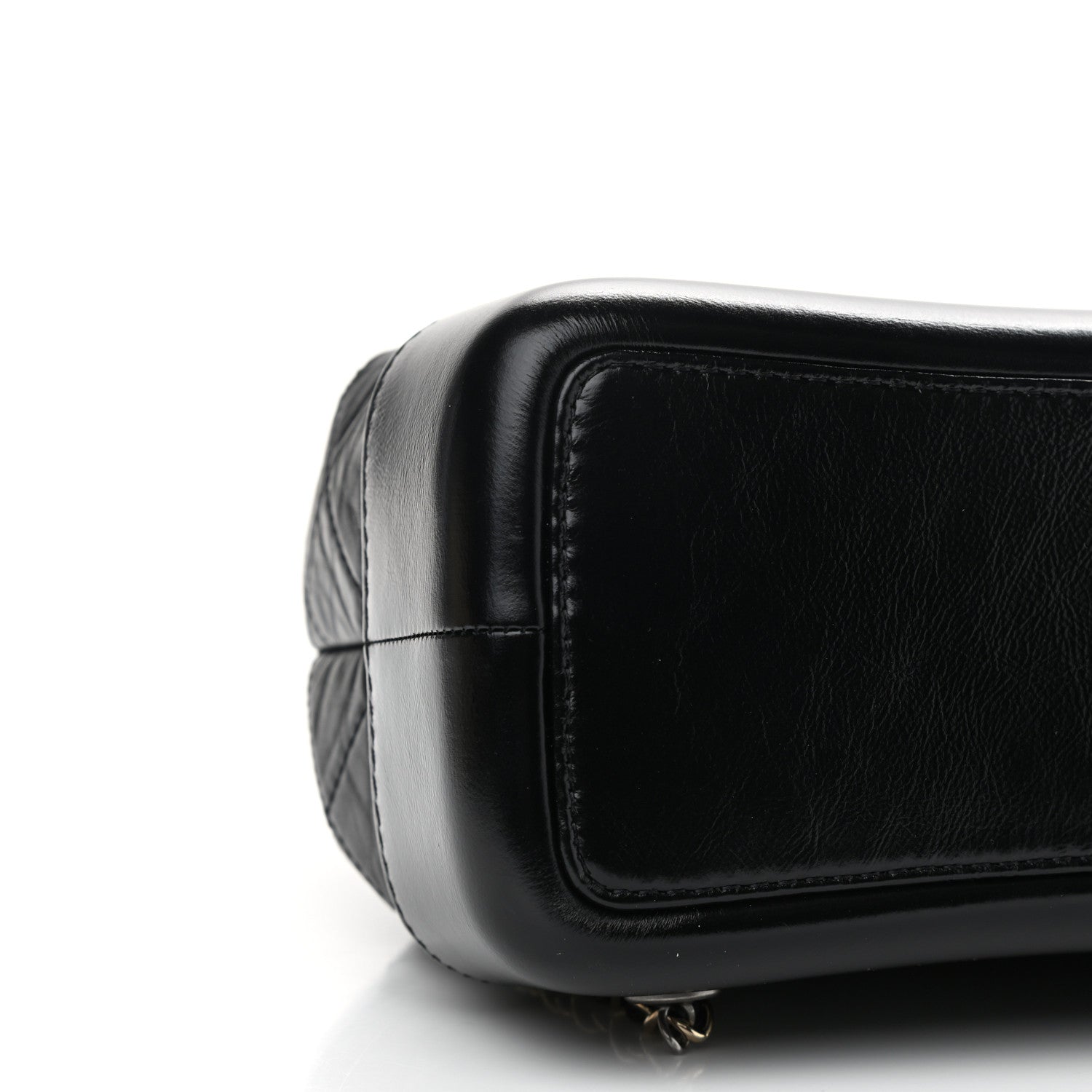 Chanel Aged Calfskin Quilted Small Gabrielle Backpack Black 9 of 10