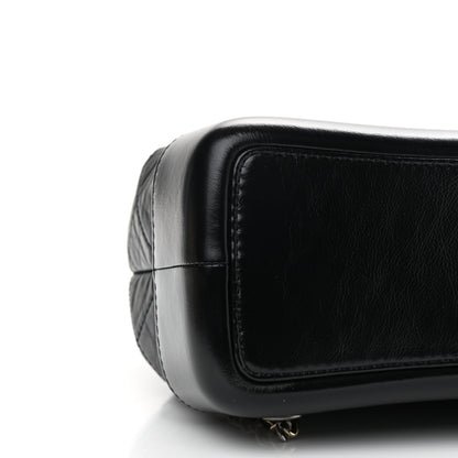 Chanel Aged Calfskin Quilted Small Gabrielle Backpack Black 9 of 10