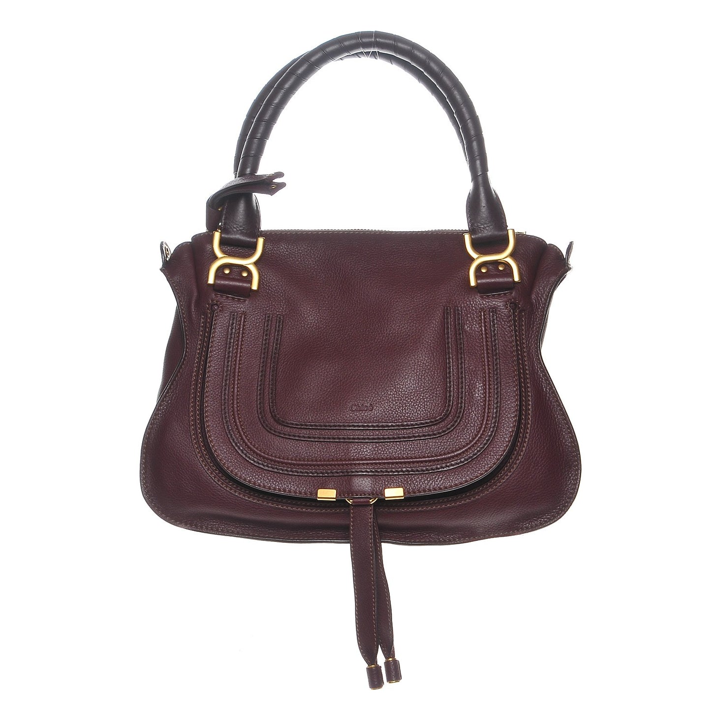 Calfskin Medium Marcie Satchel Wild Purple