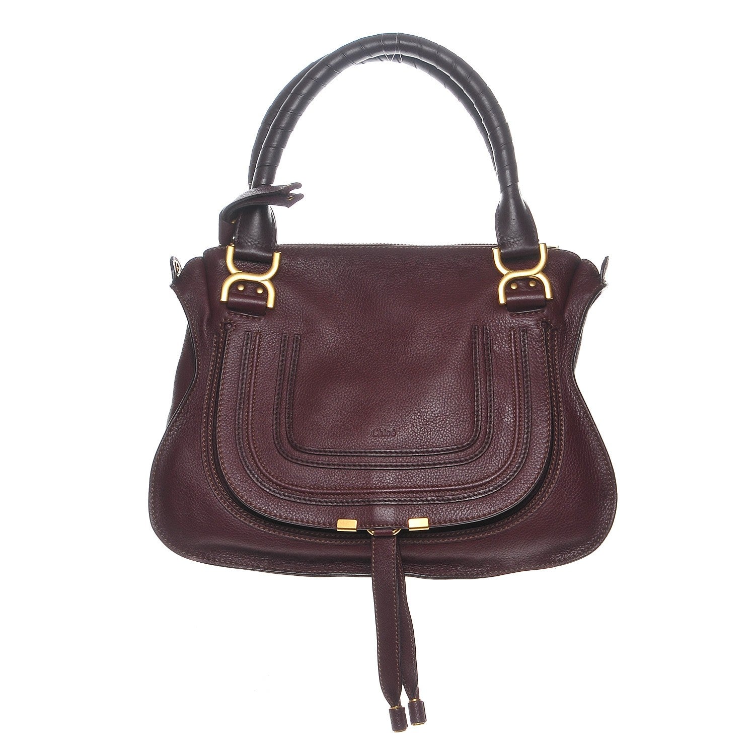 Chloe Calfskin Medium Marcie Satchel Wild Purple 1 of 8