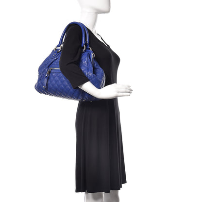 Marc Jacobs Calfskin Quilted Stam Bright Blue 3 of 12