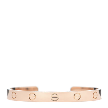 Cartier 18K Pink Gold LOVE Cuff Bracelet 16 1 of 4