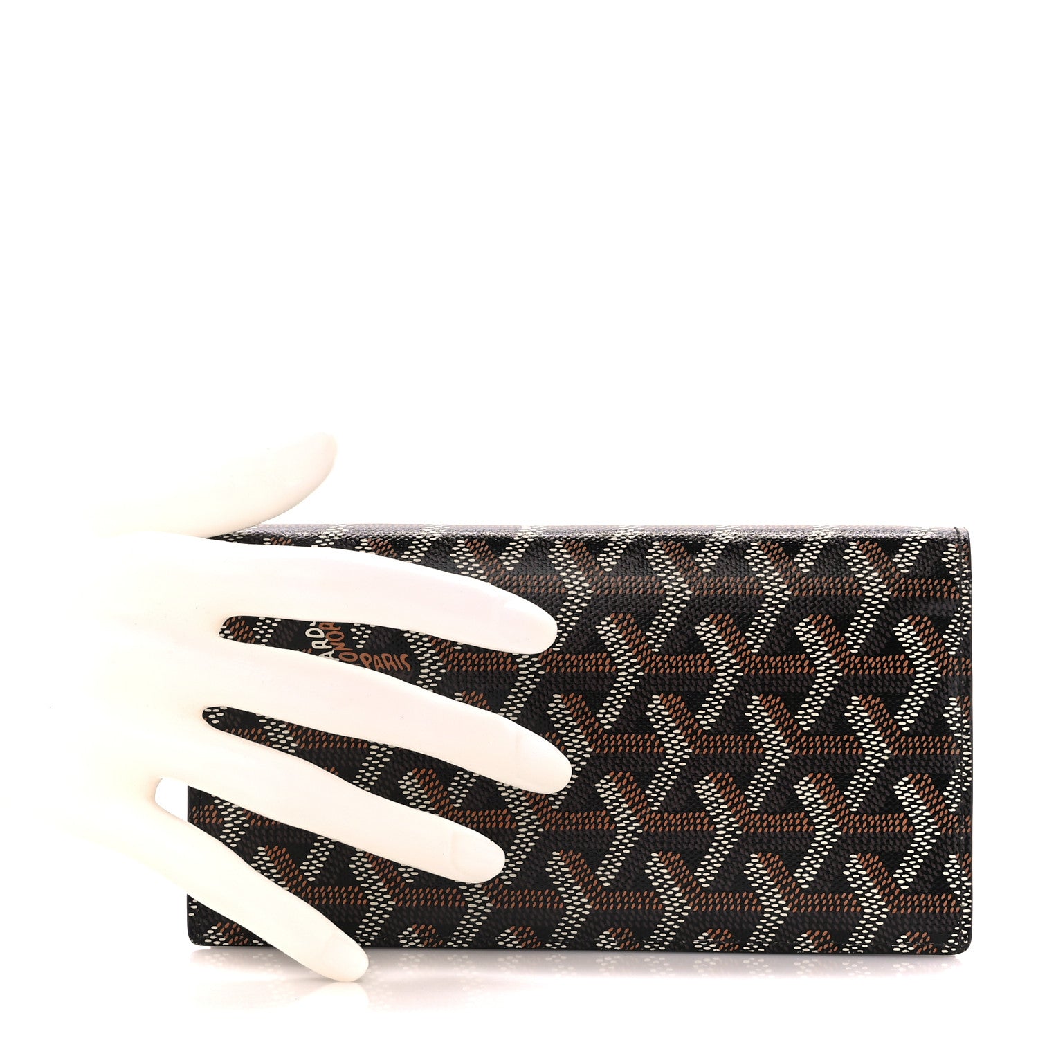 Goyard Goyardine Saint-Lambert Wallet Black Gold 2 of 14