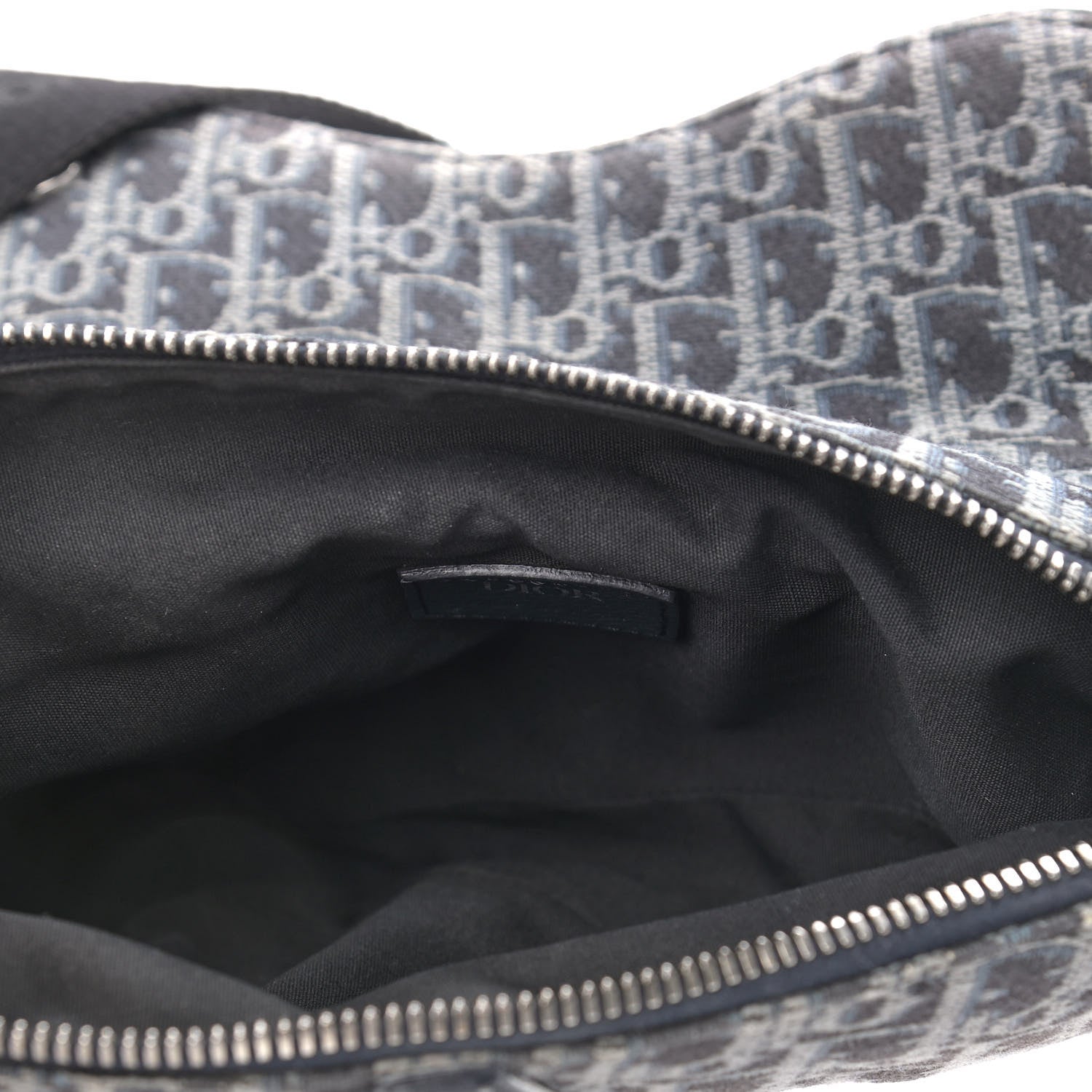 Christian Dior Oblique Mens Saddle Bag Grey 5 of 9