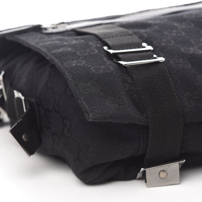 Gucci Monogram Messenger Bag Black 7 of 10