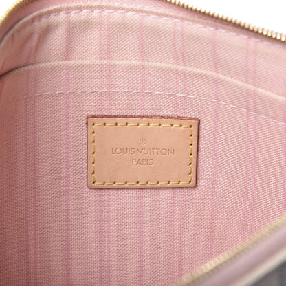 Louis Vuitton Damier Azur Neverfull MM GM Pochette Rose Ballerine 8 of 9
