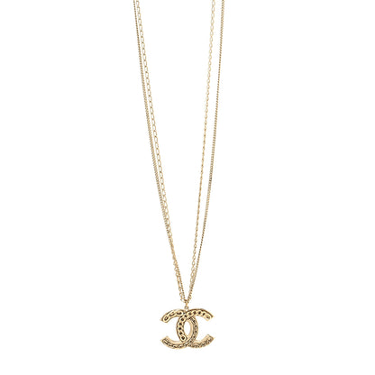 Chanel CC Long Chain Multi Strand Necklace Gold 1 of 5