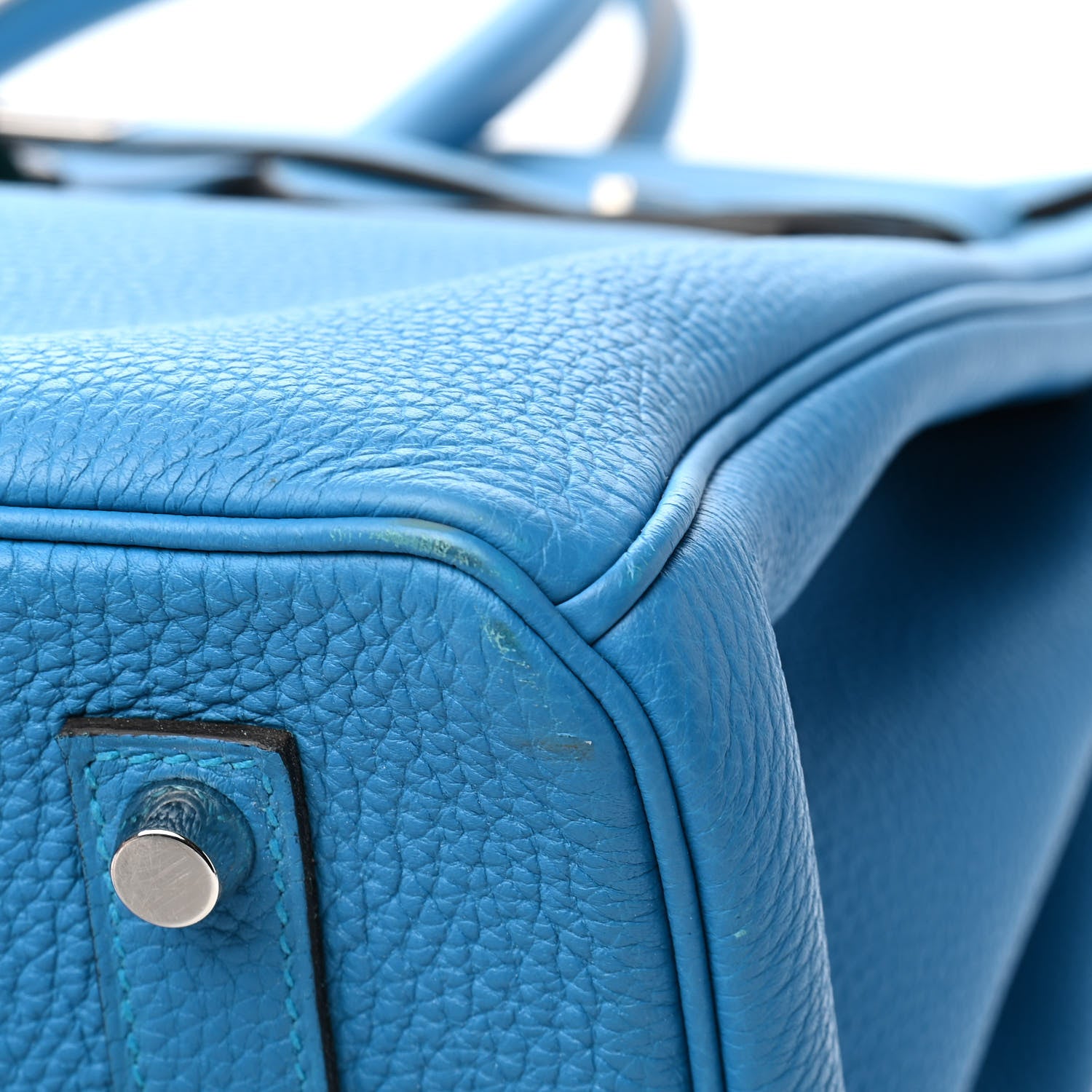 Hermes Togo Verso Birkin 35 Bleu Zanzibar Malachite 10 of 13