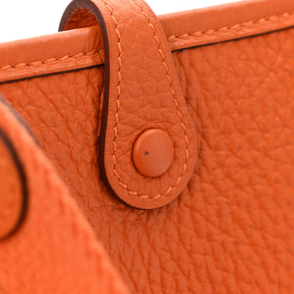 Hermes Taurillon Clemence Evelyne TPM Orange 11 of 12