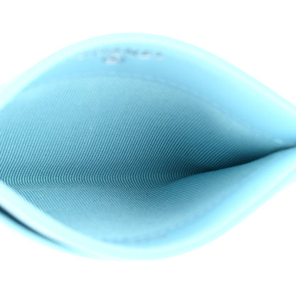 Chanel Lambskin Quilted Card Holder Light Blue 5 of 8