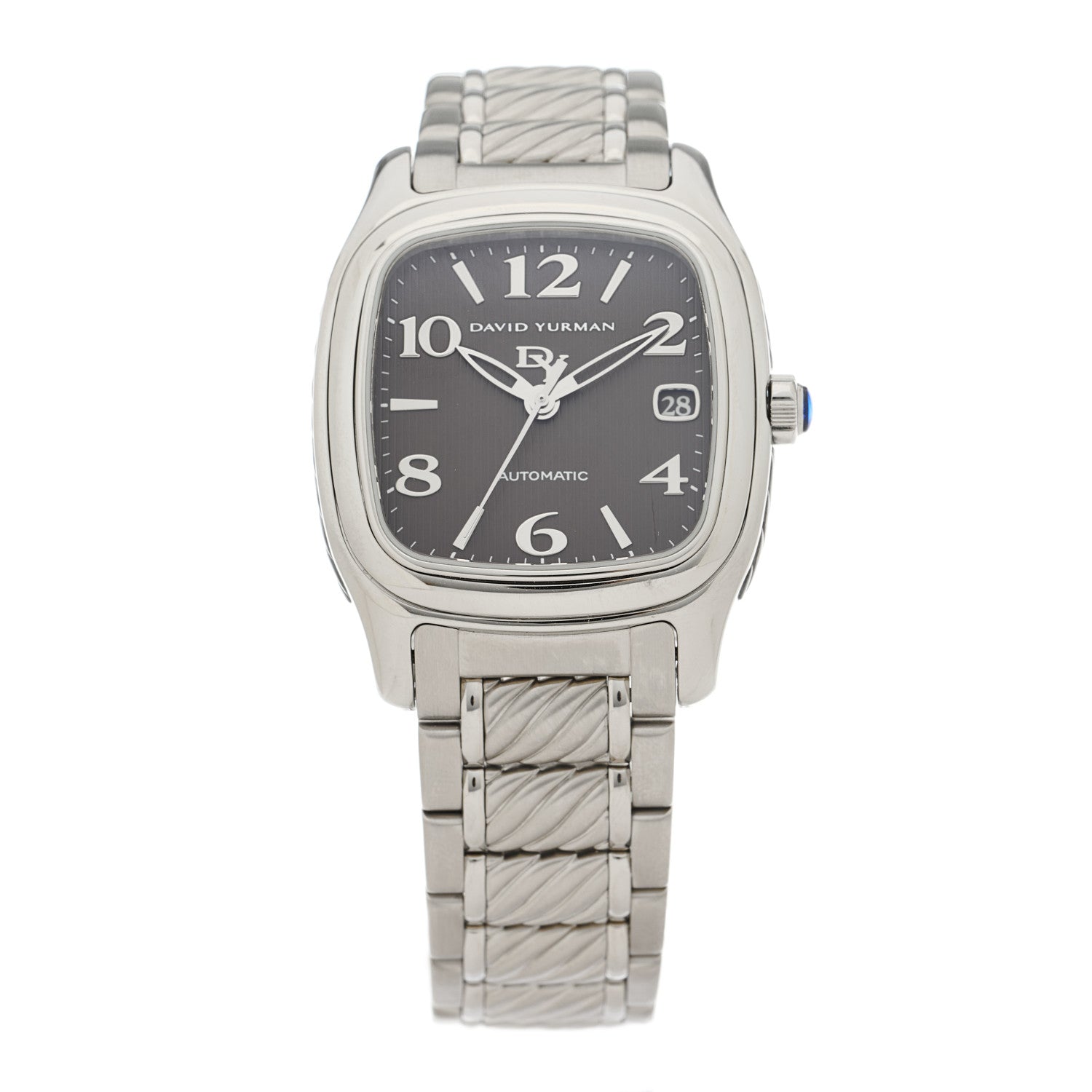 David Yurman Stainless Steel 35mm Thoroughbred Automatic Watch Brown 1 of 5