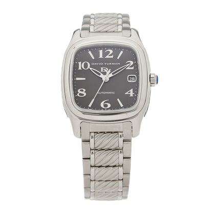 David Yurman Stainless Steel 35mm Thoroughbred Automatic Watch Brown 1 of 5