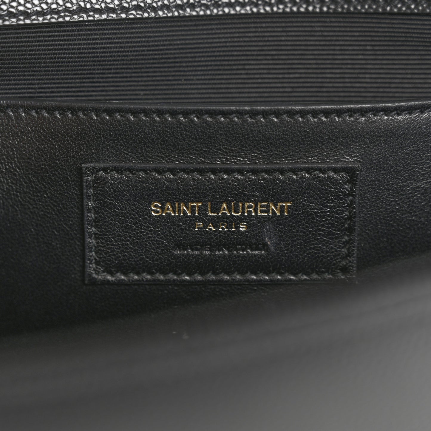 Grain De Poudre Monogram Cassandre Clutch Black