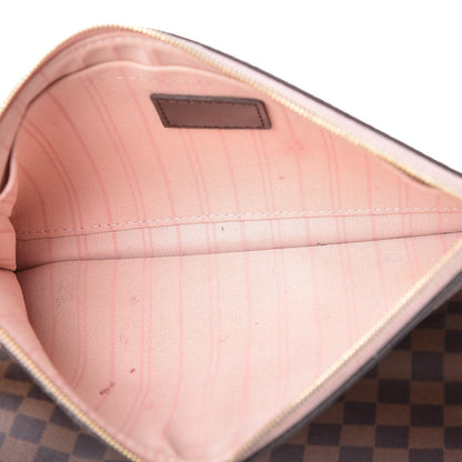 Louis Vuitton Damier Ebene Neo Neverfull MM Rose Ballerine 11 of 17