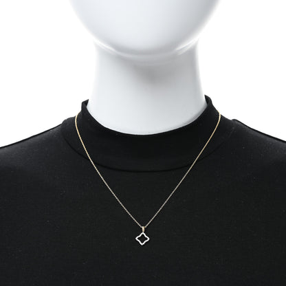 David Yurman 18K Yellow Gold Diamond Cable Collectibles Quatrefoil Pendant Necklace 2 of 4