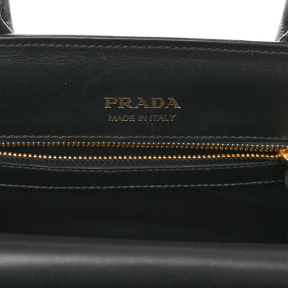 Prada Saffiano City Calfskin Bibliothèque Top Handle Black 6 of 9