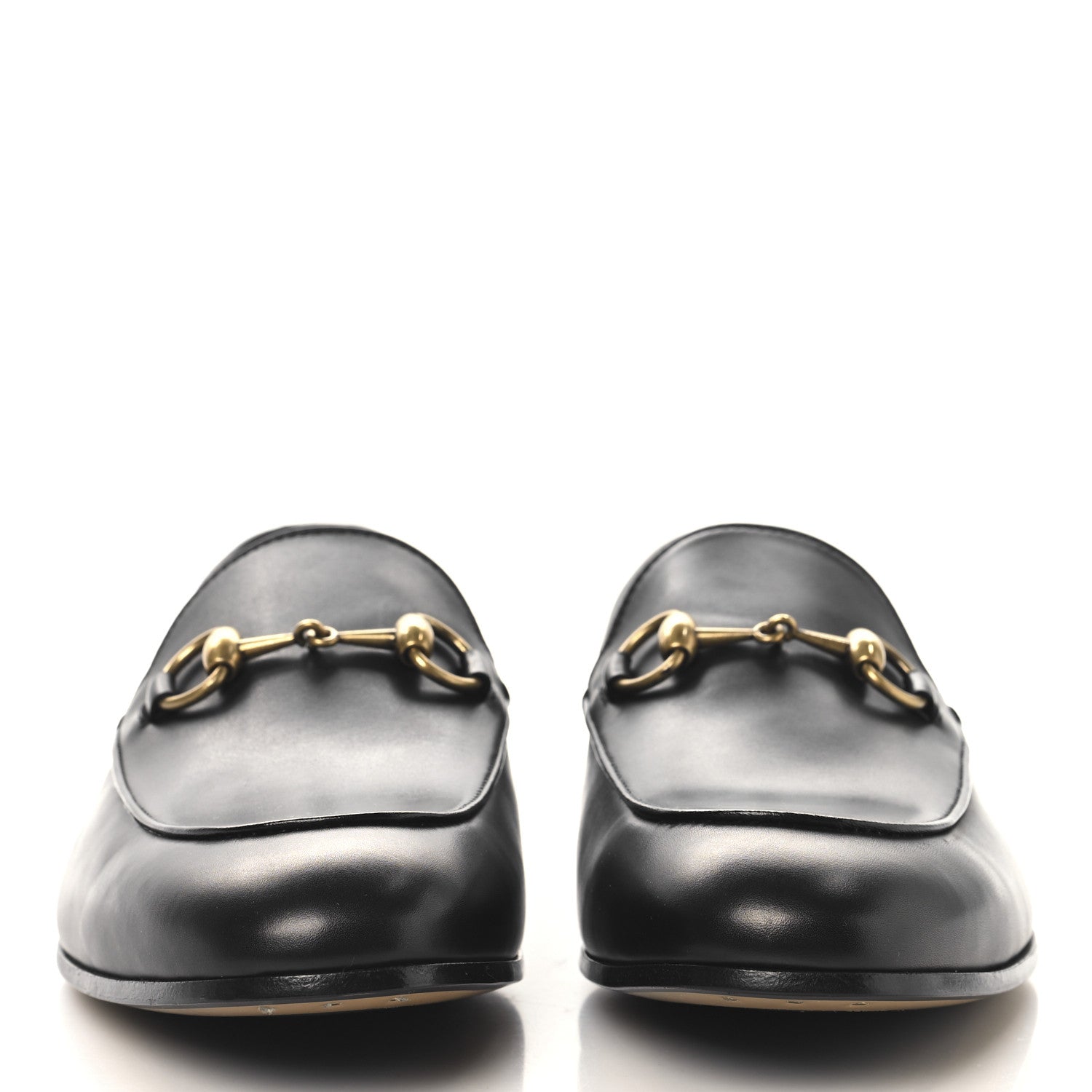 Gucci Calfskin Horsebit Mens Jordaan Loafers 7 Black 3 of 10