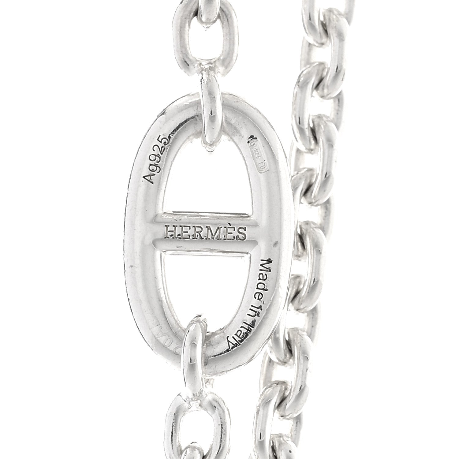 Hermes Sterling Silver Farandole Necklace 160 5 of 6