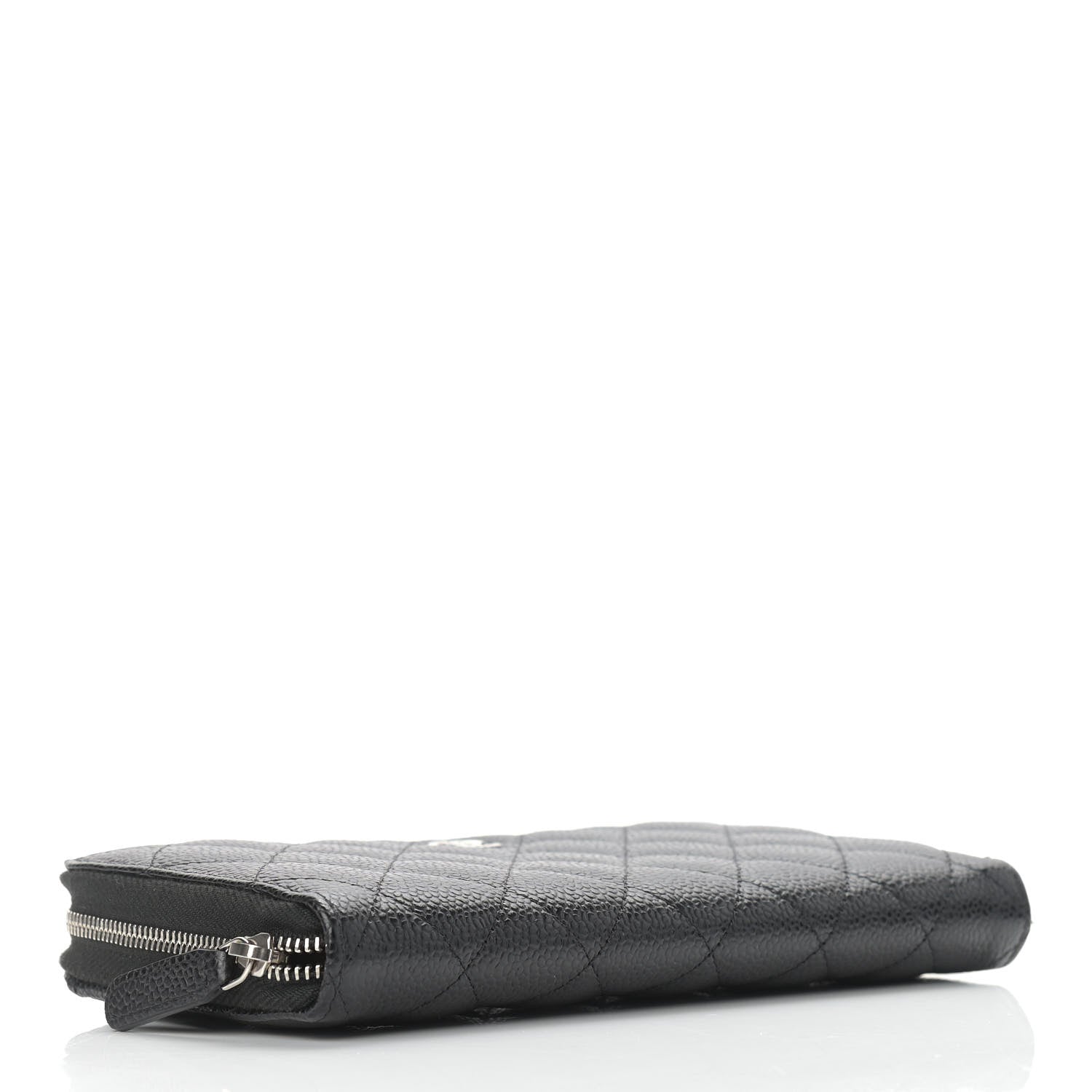 Chanel Caviar Quilted Large Gusset Zip Around Wallet Black 4 of 10