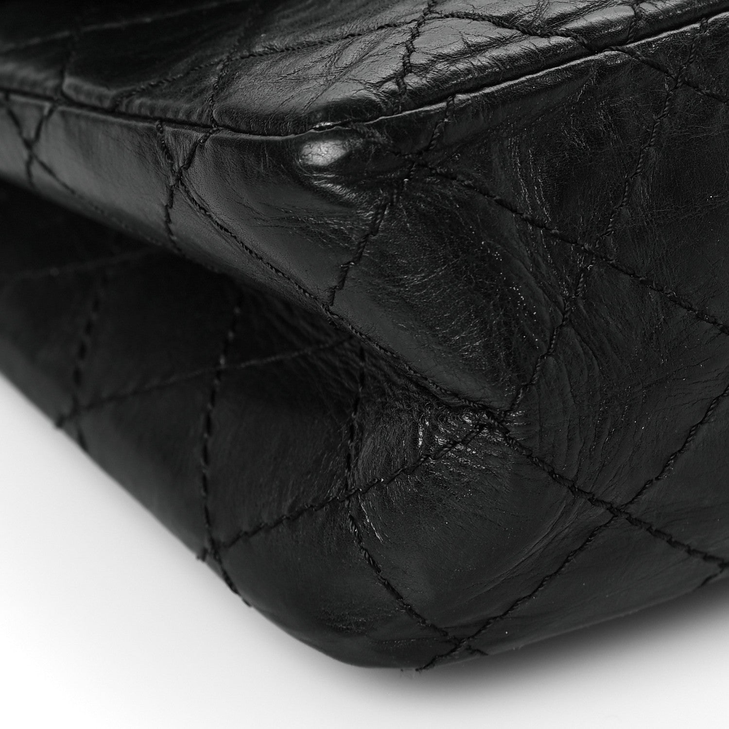 Chanel Aged Calfskin Quilted 2.55 Reissue 225 Flap Black 8 of 9