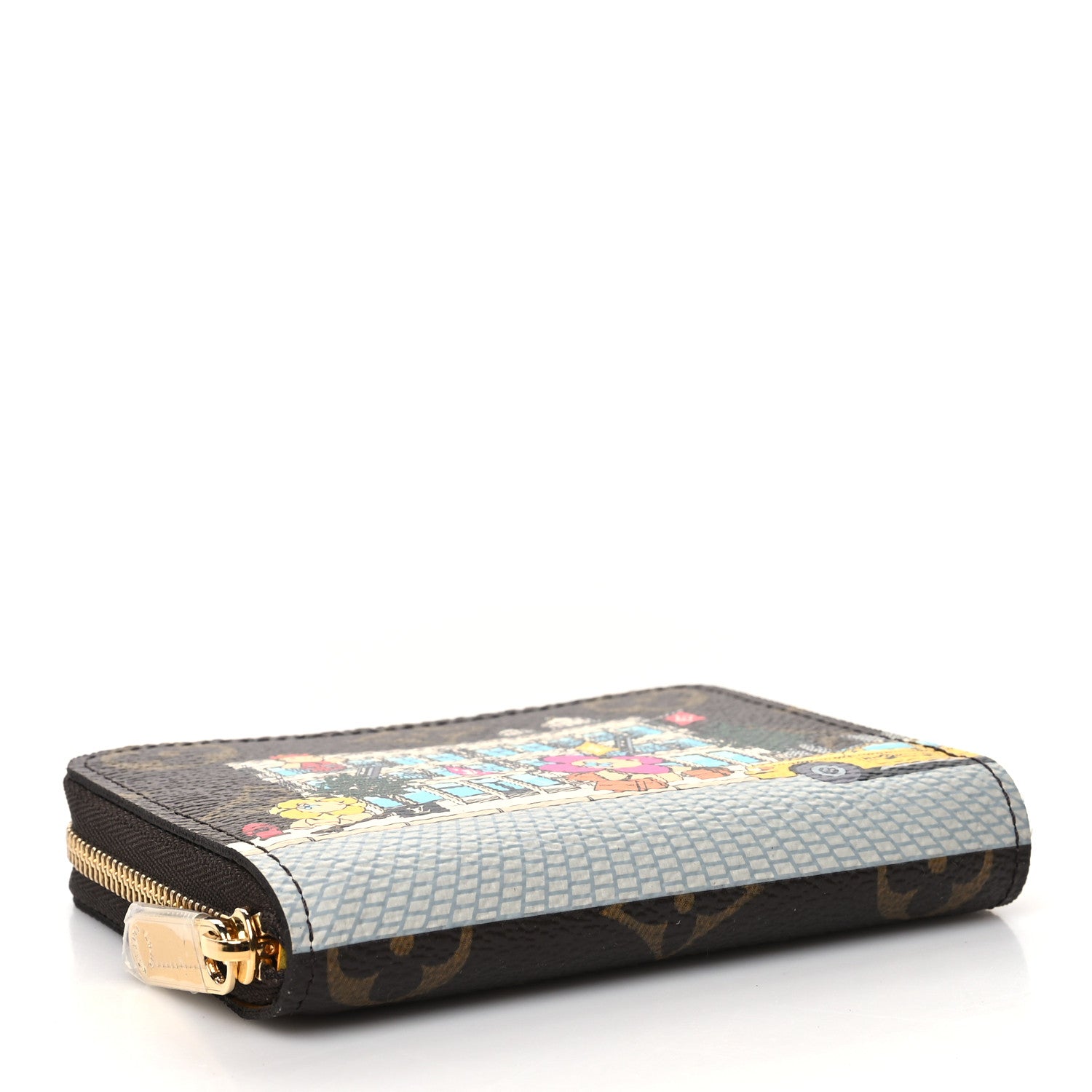 Louis Vuitton Monogram 2022 Christmas Animation New York Soho Zippy Coin Purse Yellow 4 of 10