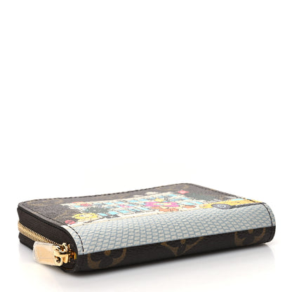 Louis Vuitton Monogram 2022 Christmas Animation New York Soho Zippy Coin Purse Yellow 4 of 10