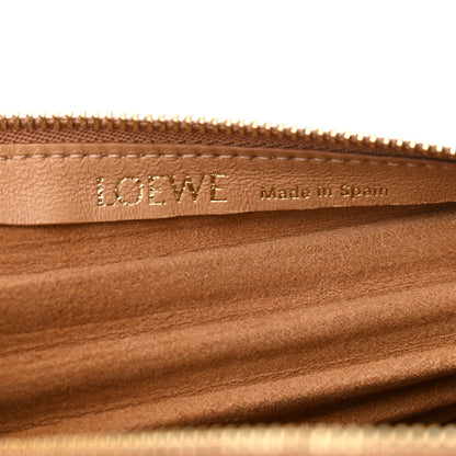 Loewe Lambskin Pleated Bracelet Pouch Shoulder Bag Warm Desert 7 of 10