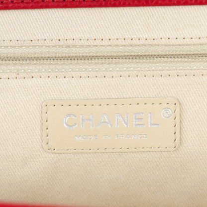 Chanel Caviar Quilted Large CC Clutch Red 7 of 7