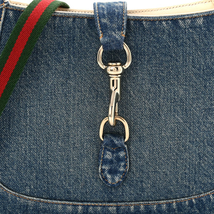Gucci Denim Small Jackie Shoulder Bag Blue Denim 8 of 10