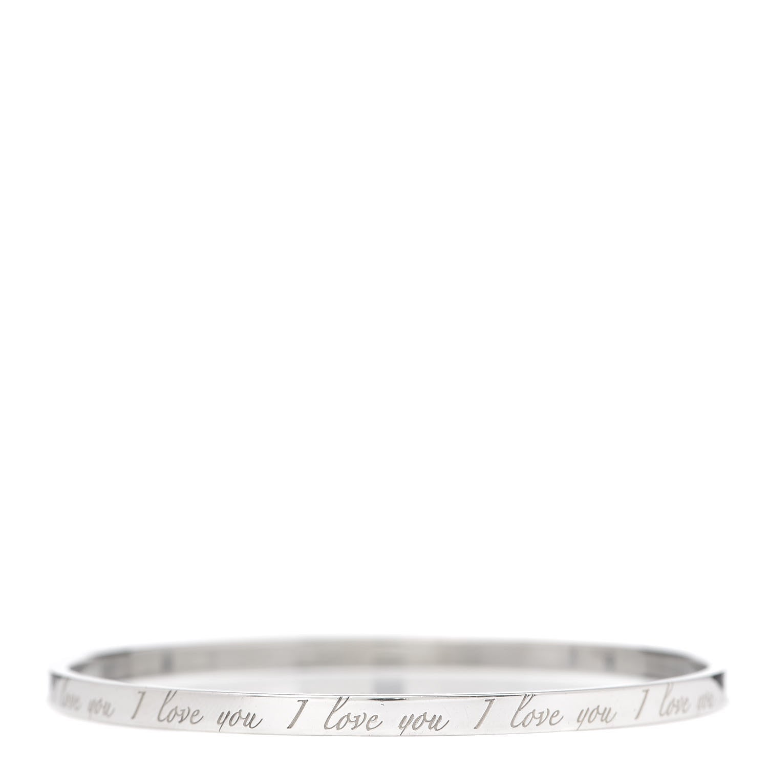 Tiffany Sterling Silver Love Notes Bangle Bracelet 3 of 4
