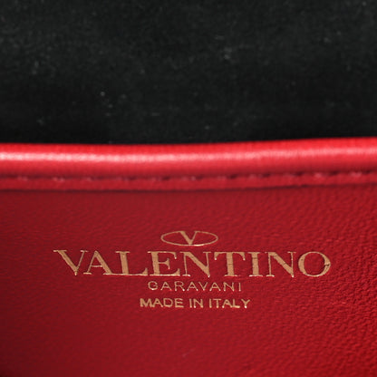 Valentino Garavani Calfskin Rockstud Spike Convertible Shoulder Bag Black 6 of 8