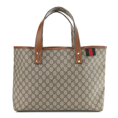 Gucci GG Plus Monogram Medium Signature Web Loop Tote Brown 1 of 11