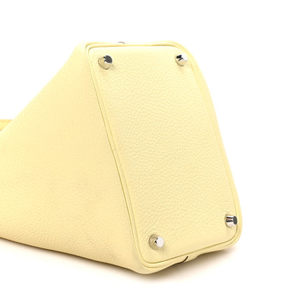 Hermes Taurillon Clemence Picotin Lock 18 PM Jaune Milton 9 of 11