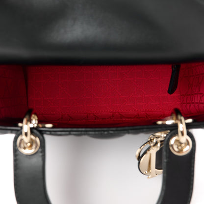 Christian Dior Lambskin Cannage Small My ABCDior Lady Dior Black 5 of 11