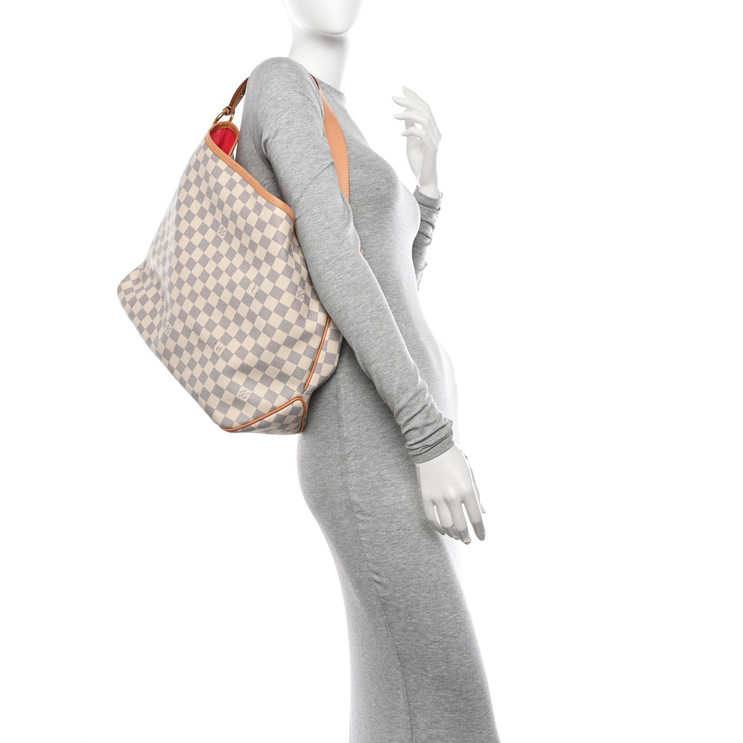 Louis Vuitton Damier Azur Delightful MM Pink 2 of 13