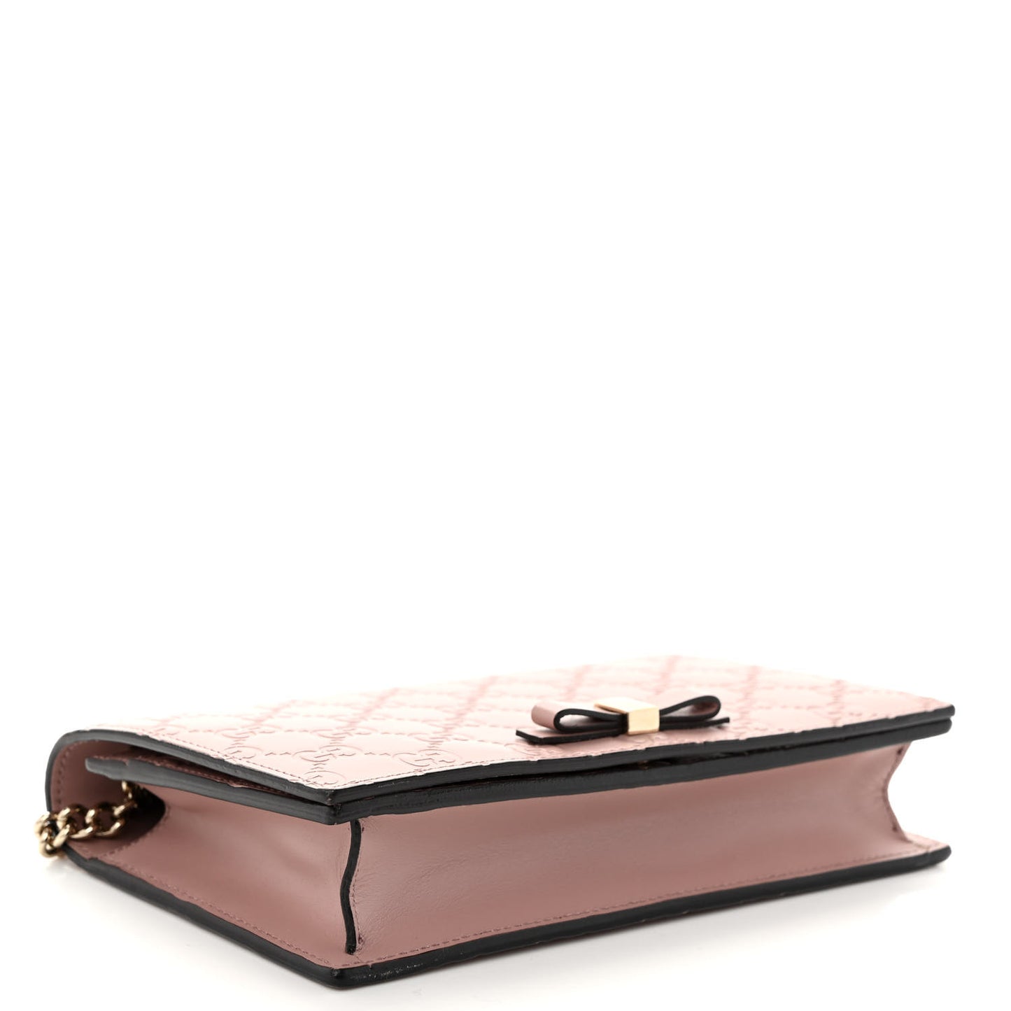 Guccissima Signature Bowy Chain Wallet Dark Cipria