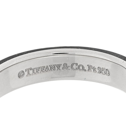 Tiffany Platinum Diamond 4mm Together Milgrain Wedding Band Ring 52 6 4 of 4