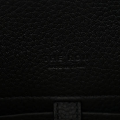 The Row Grained Calfskin Soft Margaux 10 Bag Black 6 of 9